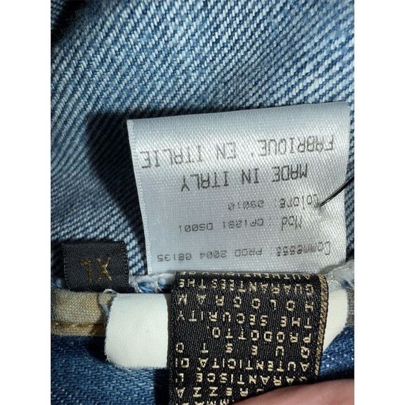 Roberto Cavalli Women's XL Multicolor Western Print Relaxed Jeans bling wide leg - Picture 11 of 13